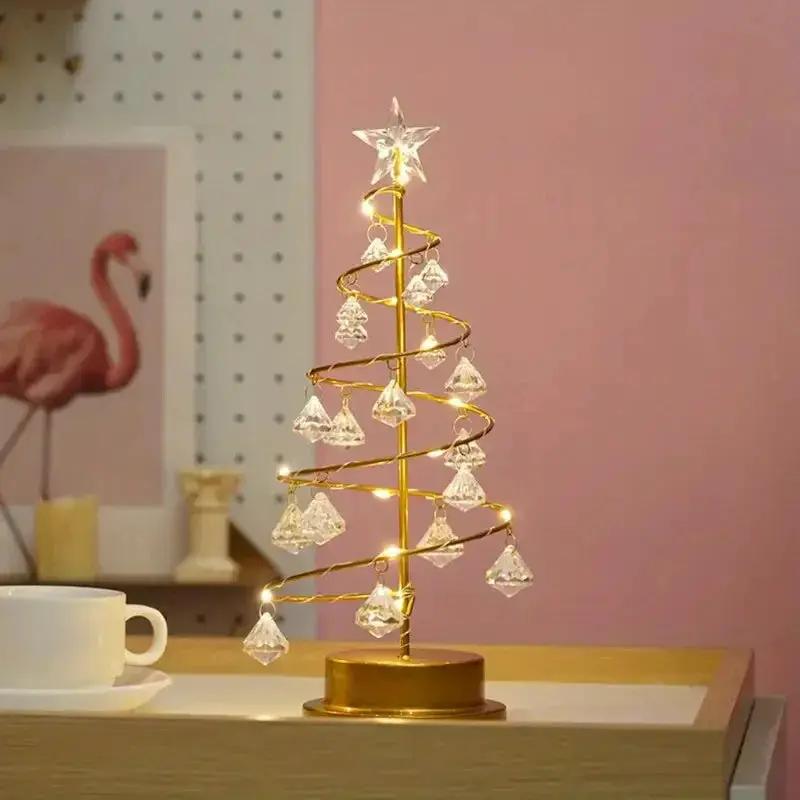 Crystal Diamond Christmas Tree Night Light Large by House Of Avana