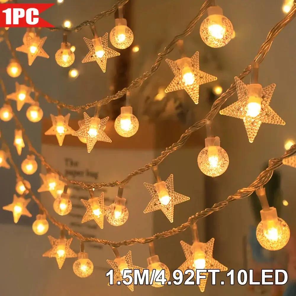 Crystal Glass String Lights with Bubble Balls by House Of Avana