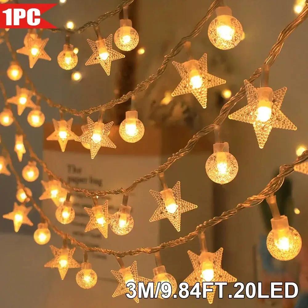 Crystal Glass String Lights with Bubble Balls by House Of Avana