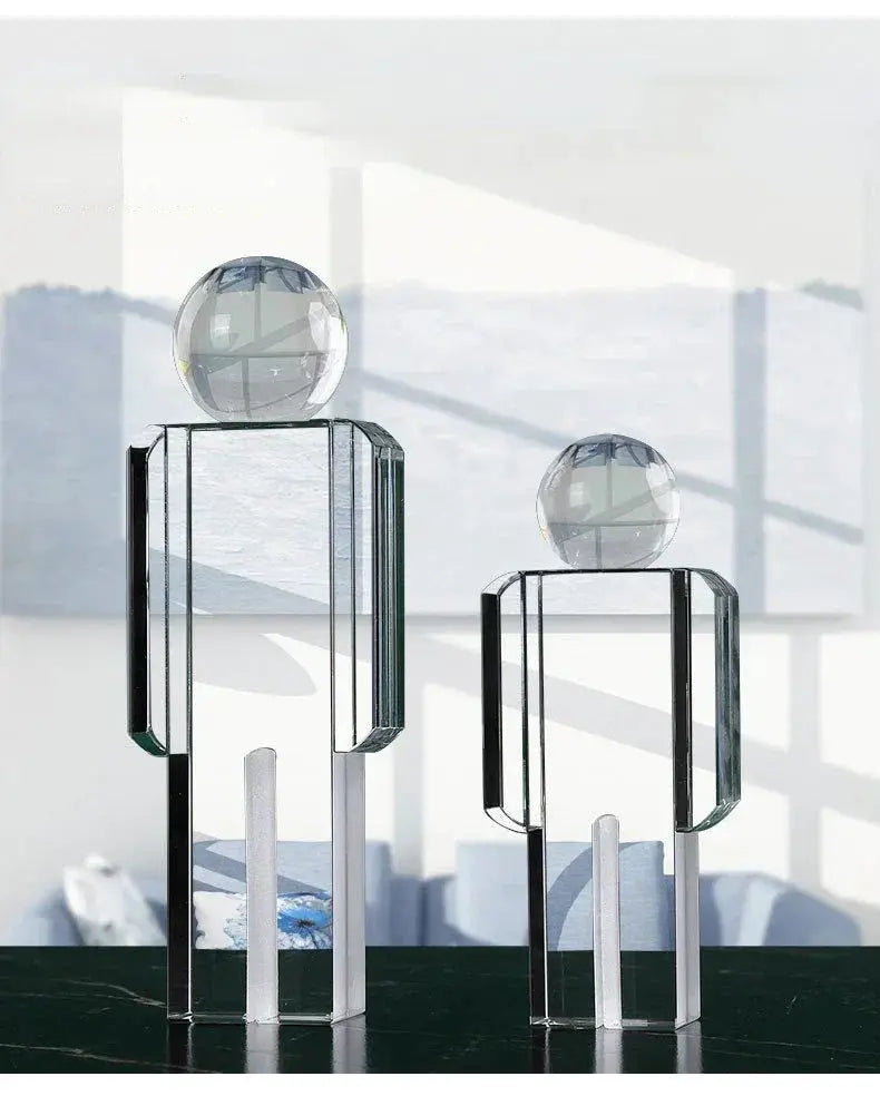 Modern Geometric Human Figurine Sculpture for Home Decor by House Of Avana