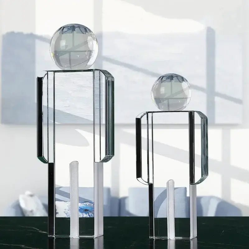 Modern Geometric Human Figurine Sculpture for Home Decor by House Of Avana