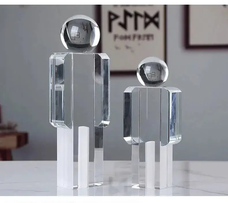 Modern Geometric Human Figurine Sculpture for Home Decor by House Of Avana