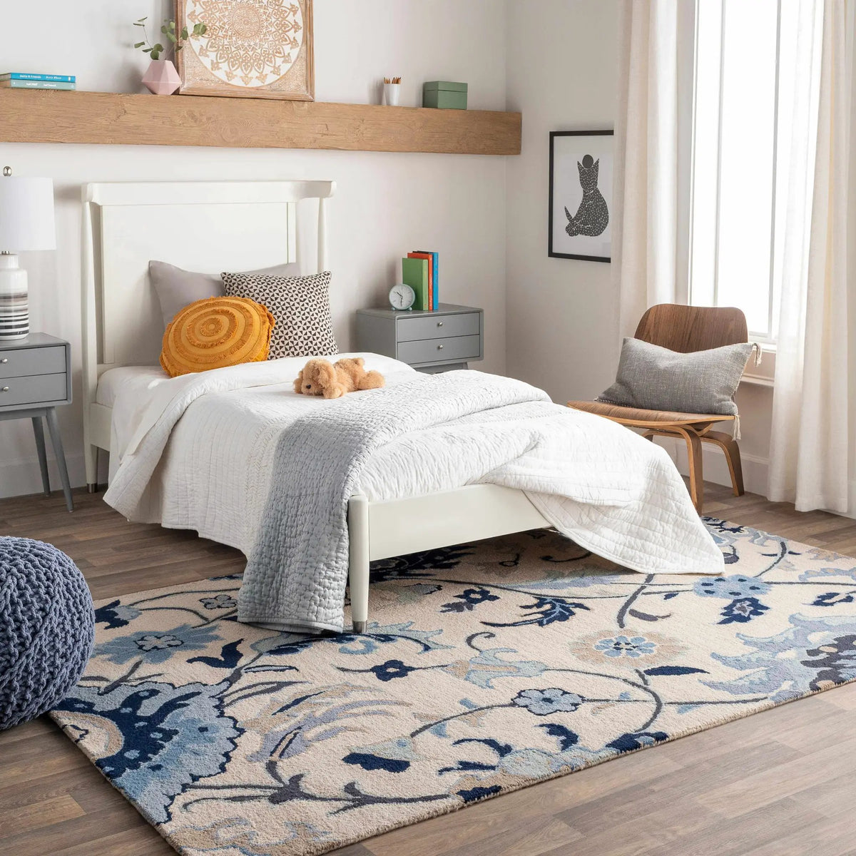 Cassadaga Area Carpet, installed in a room