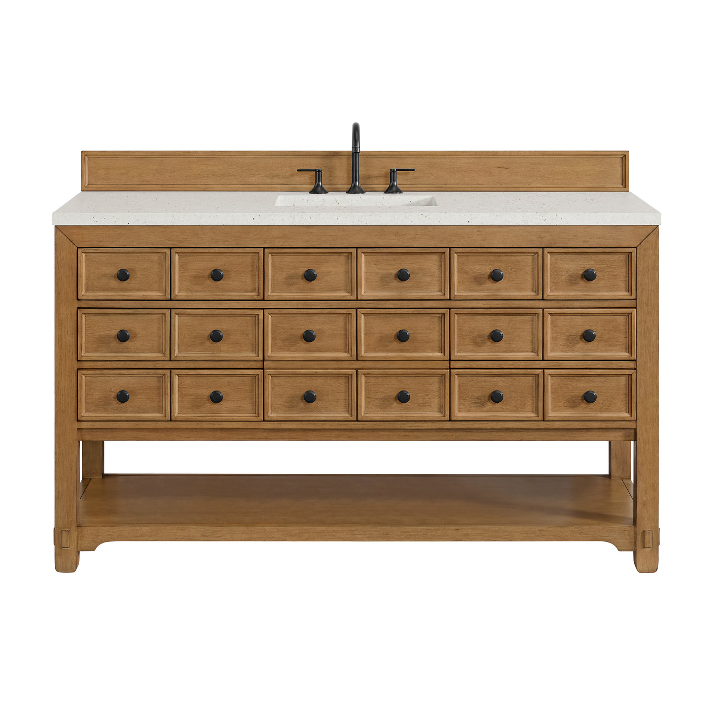 James Martin Malibu 60" Single Bathroom Vanity, Amber Birch, view 26