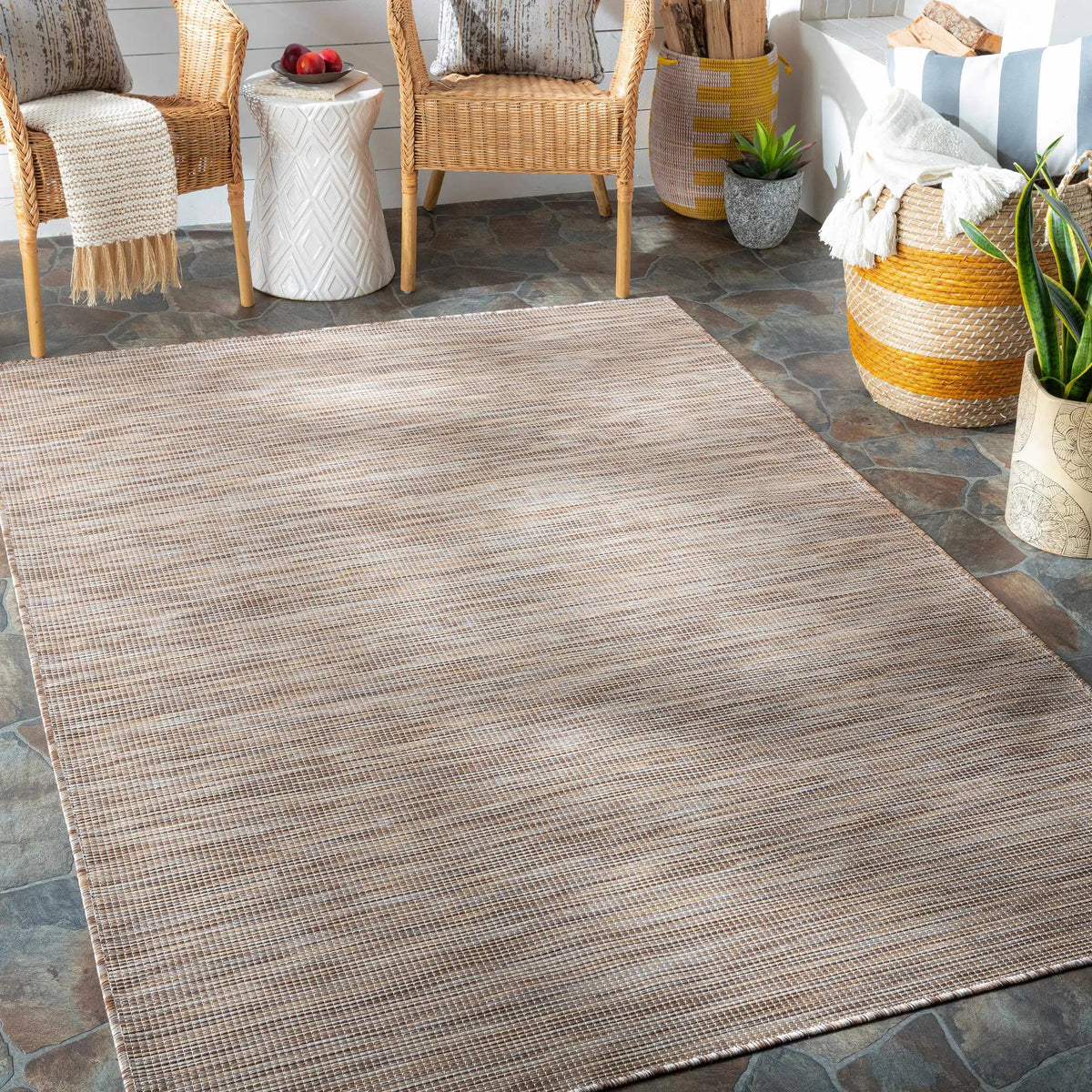 Cudworth Flatweave Outdoor Area Carpet - Clearance, installed in a room