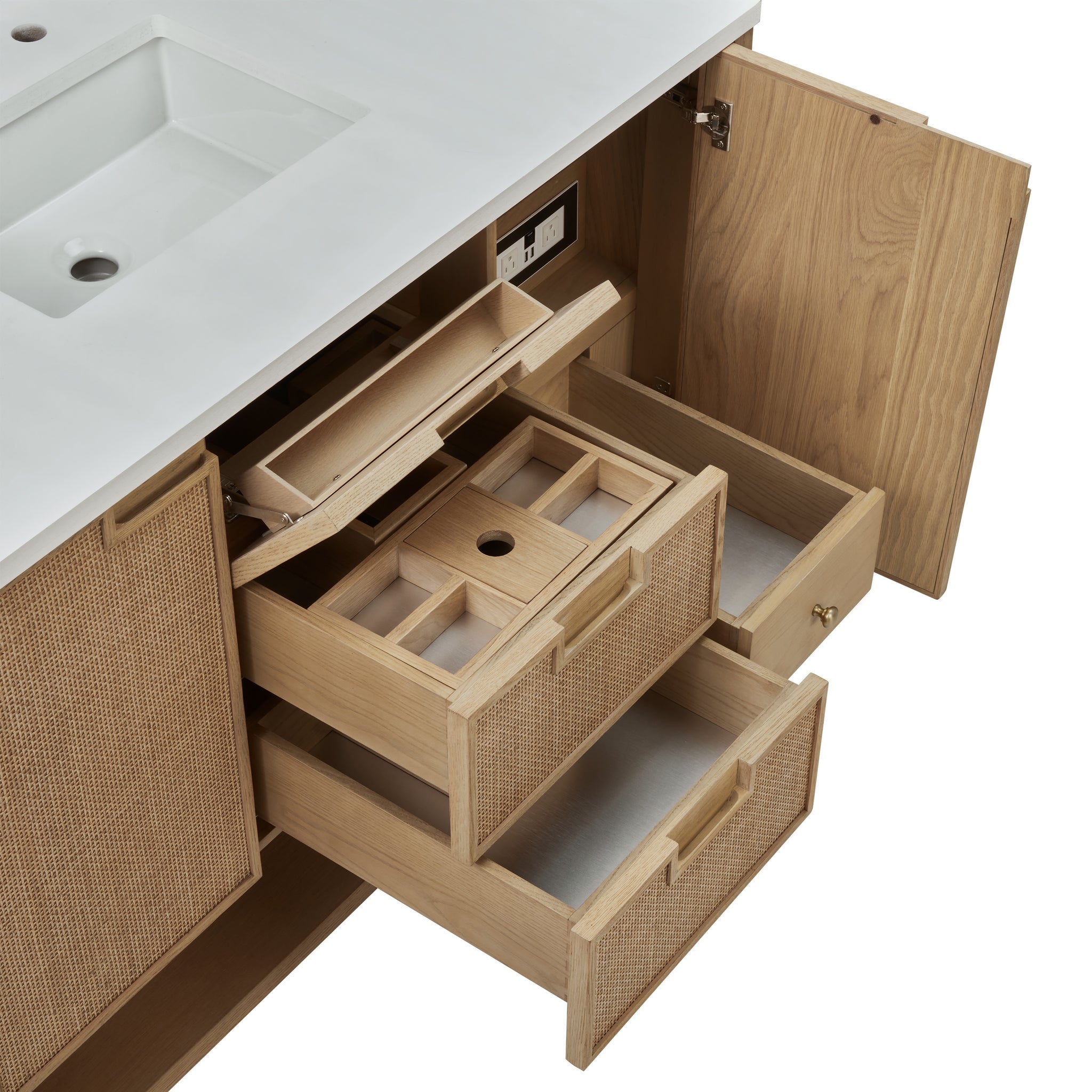 James Martin Solene 48" Single Bathroom Vanity, Seaside Oak, view 21