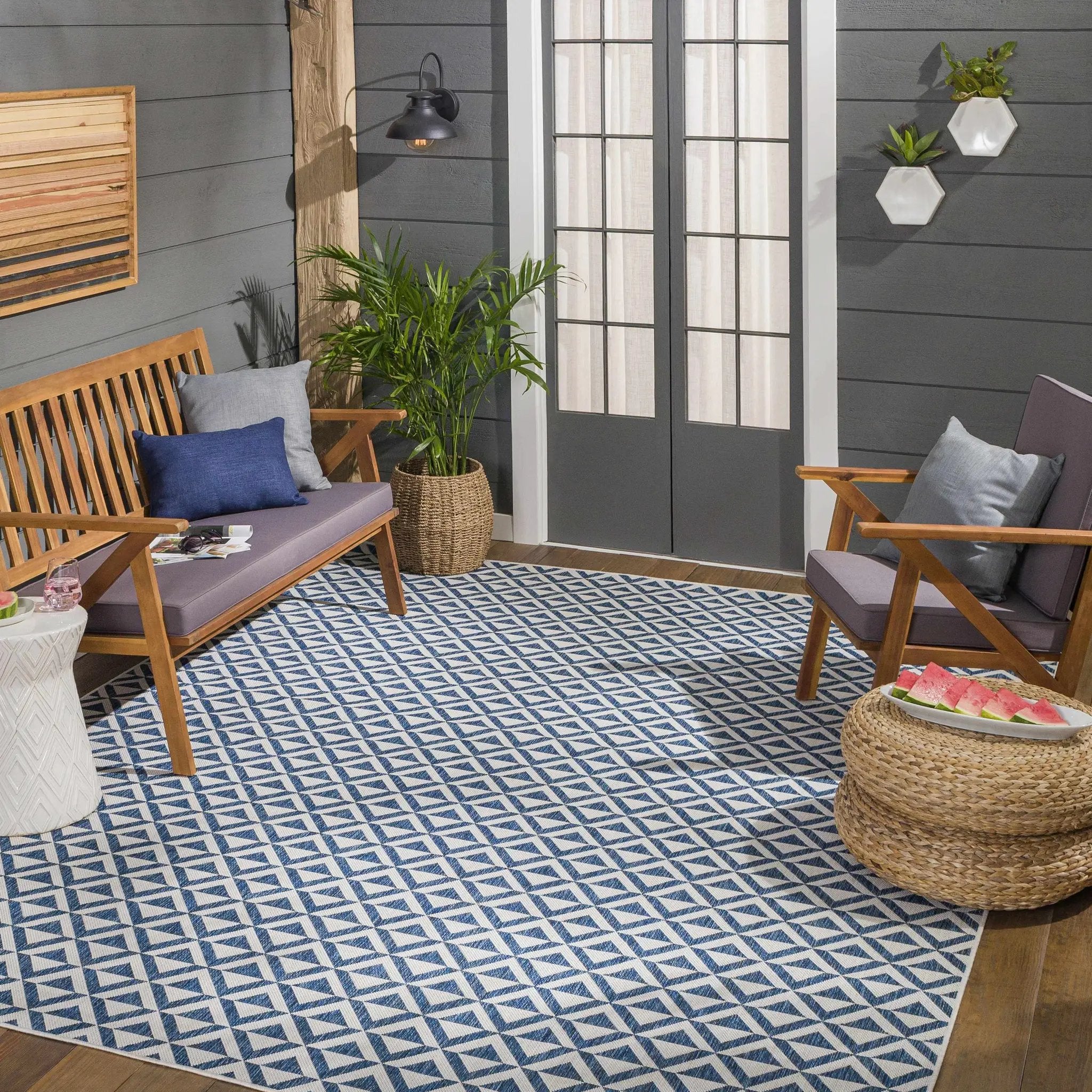 Cumby Denim Outdoor Area Carpet - Clearance by Boutique Rugs
