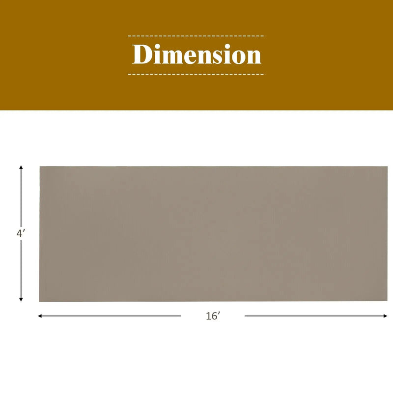 16' x 8' 2Pcs Universal Replacement Canopy for Pergola Structure Sun Awning-Brown by DirectDeals