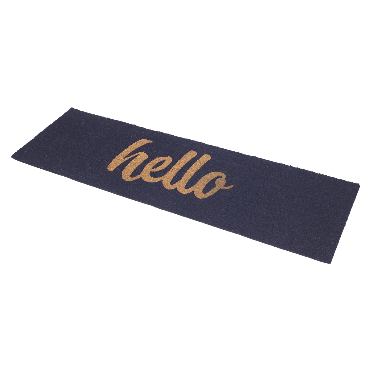 Cursive Hello Dark Blue Coir Doormat, photo 15 of 21
