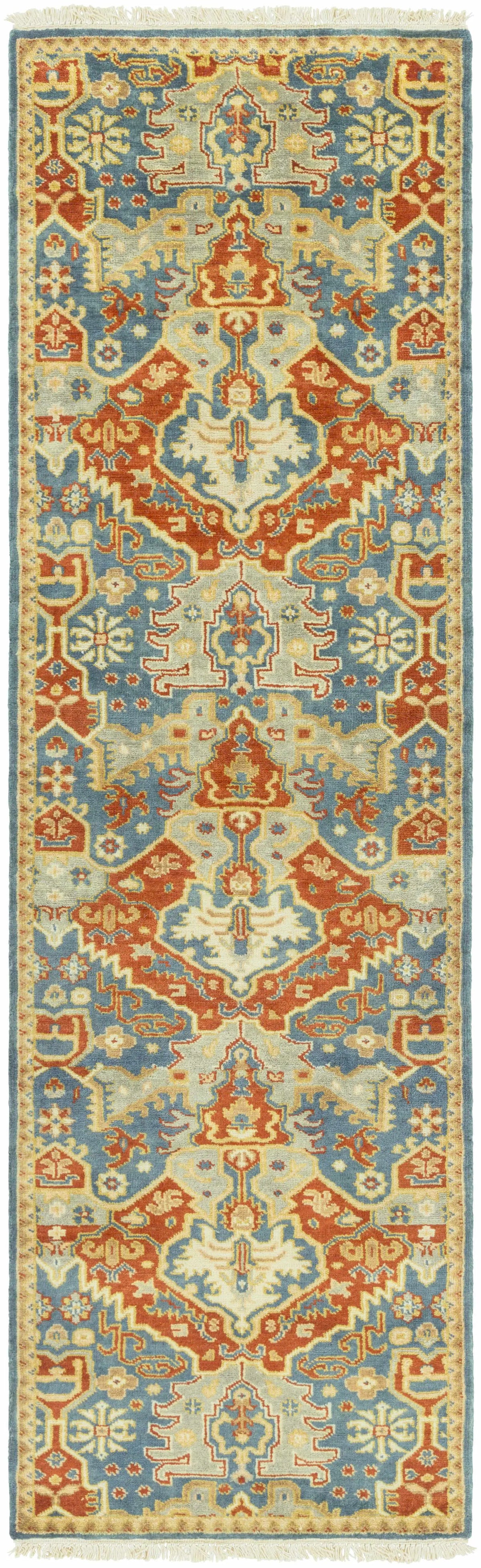 Cutler Cream/Orange Wool Runner Rug - Clearance, photo 4 of 9