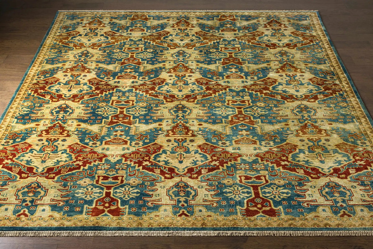 Cutler Cream/Orange Wool Runner Rug - Clearance, photo 3 of 9