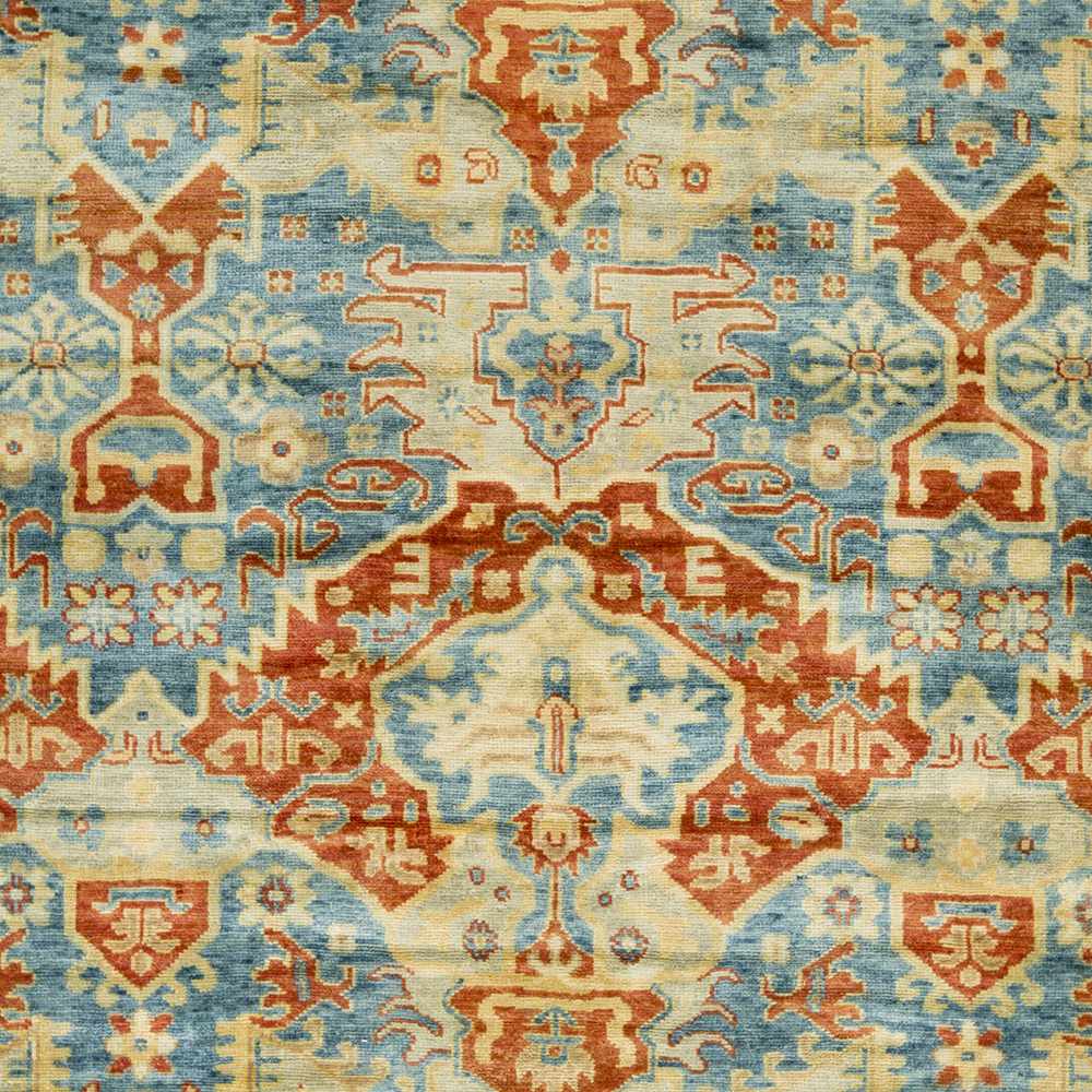 Cutler Cream/Orange Wool Runner Rug - Clearance by Boutique Rugs