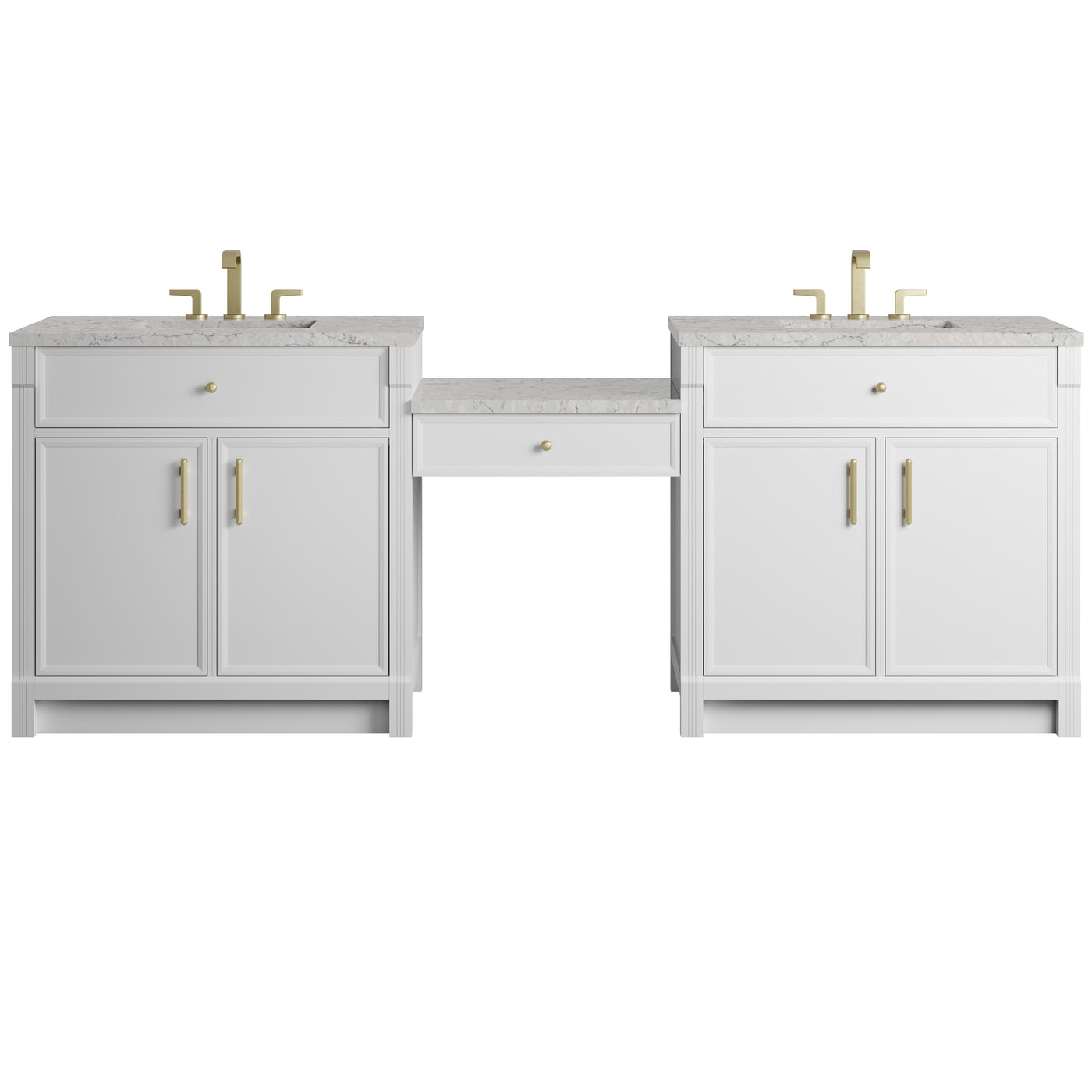 James Martin Bellshire 96" Double Bathroom Vanity, Bright White, view 31