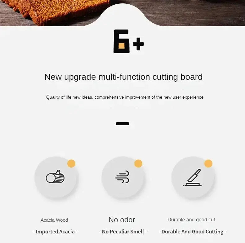 Cutting Board - Double-sided Acacia Wood Large by House Of Avana