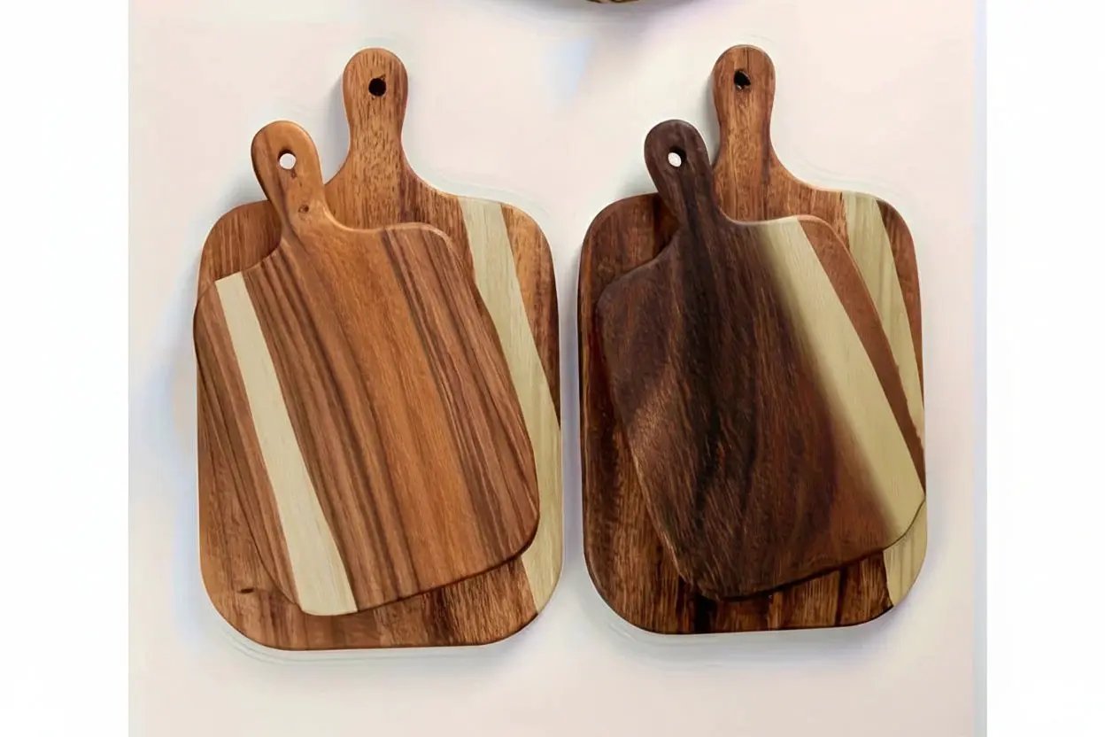 Cutting Board - Non-Porous Acacia Wood with Handle by House Of Avana