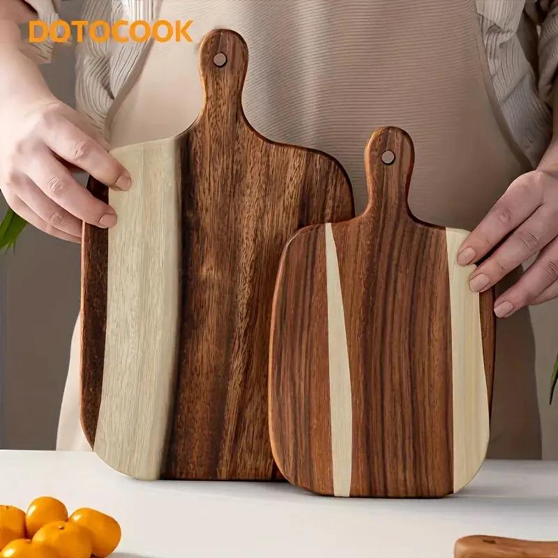 Cutting Board - Non-Porous Acacia Wood with Handle by House Of Avana