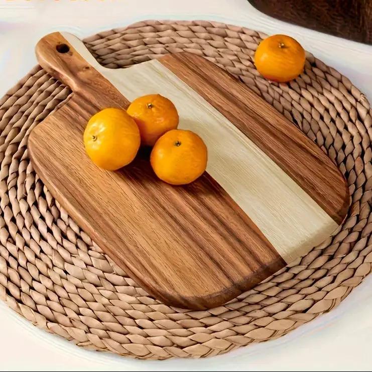 Cutting Board - Non-Porous Acacia Wood with Handle by House Of Avana