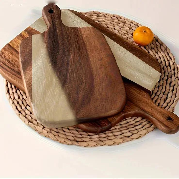 Cutting Board - Non-Porous Acacia Wood with Handle by House Of Avana