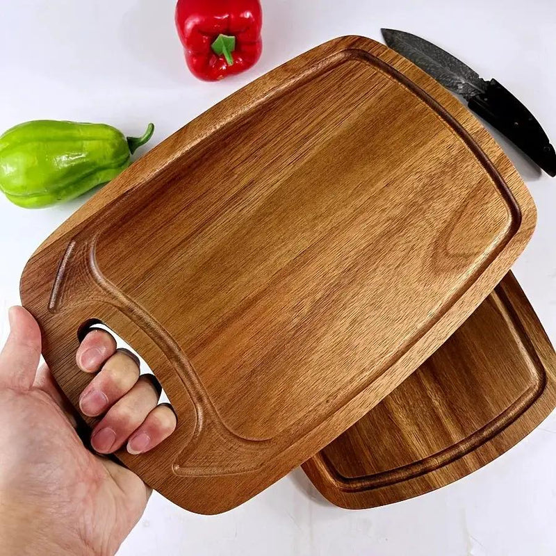 Cutting Board - Non-Slip Acacia Wood Large by House Of Avana