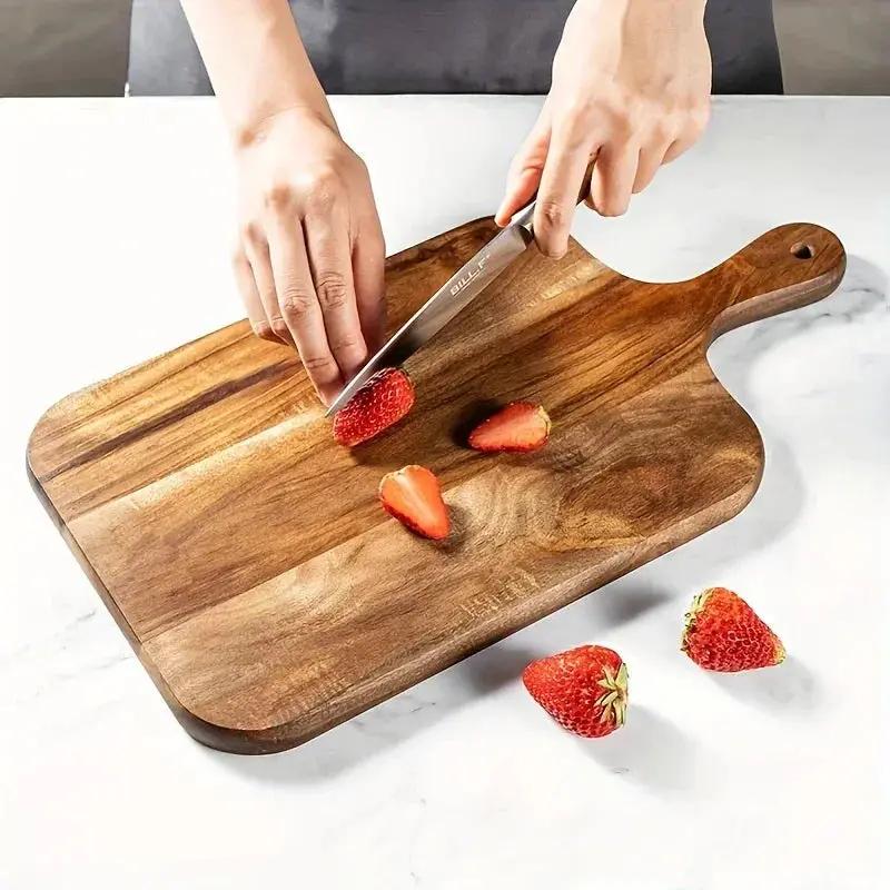 Cutting Board - Wooden Acacia Rectangular by House Of Avana