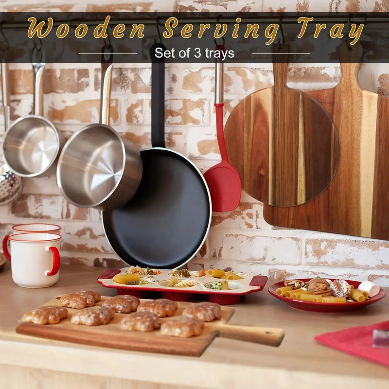 Cutting Board - Wooden Acacia Set by House Of Avana