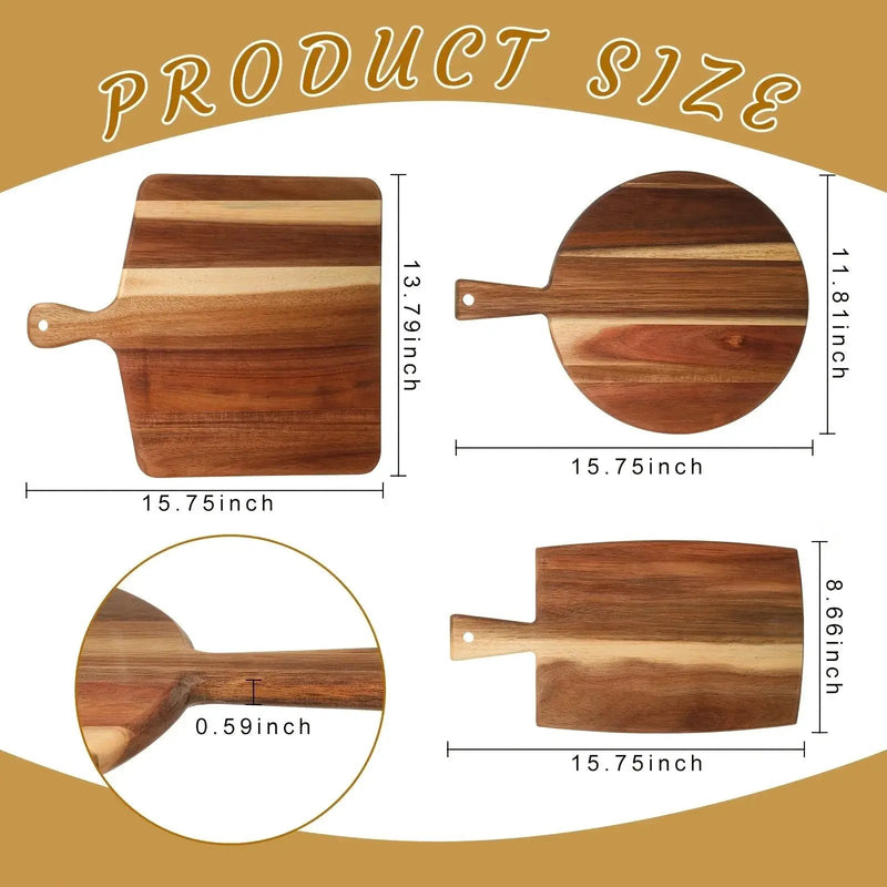 Cutting Board - Wooden Acacia Set by House Of Avana
