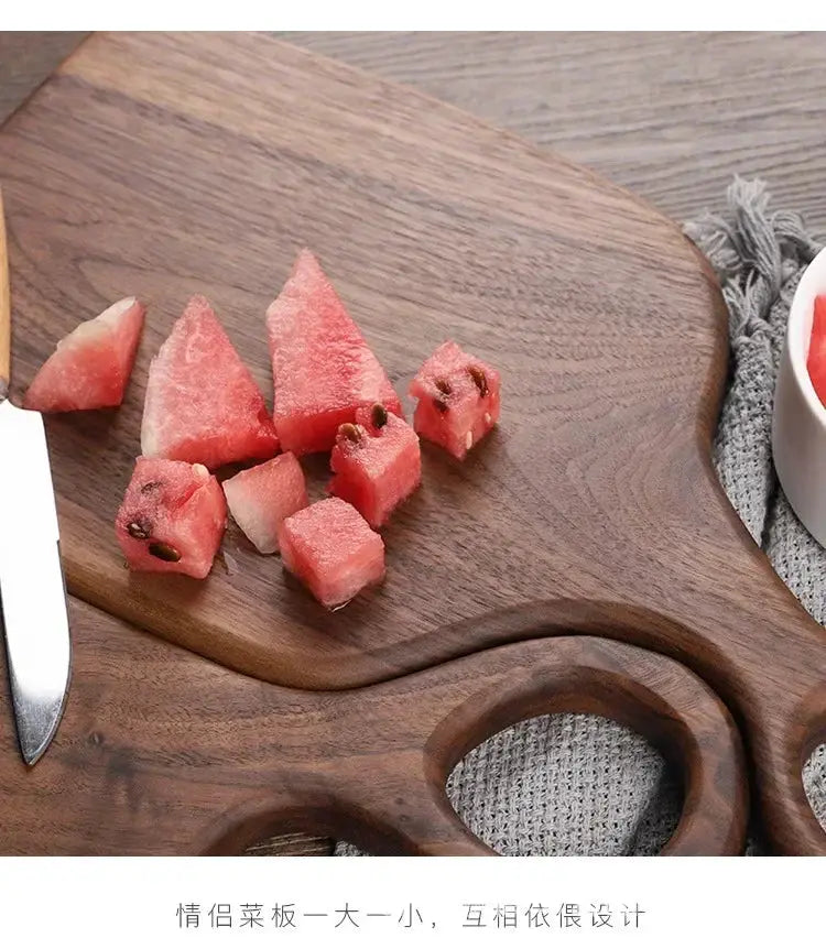 Cutting Board - Wooden Black Walnut Set by House Of Avana