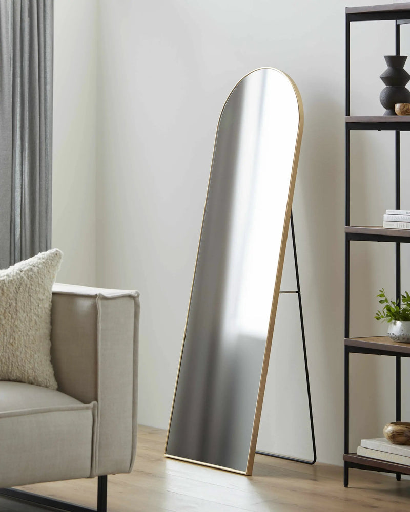 Colongolo Contemporary Gold Mirror by Boutique Rugs