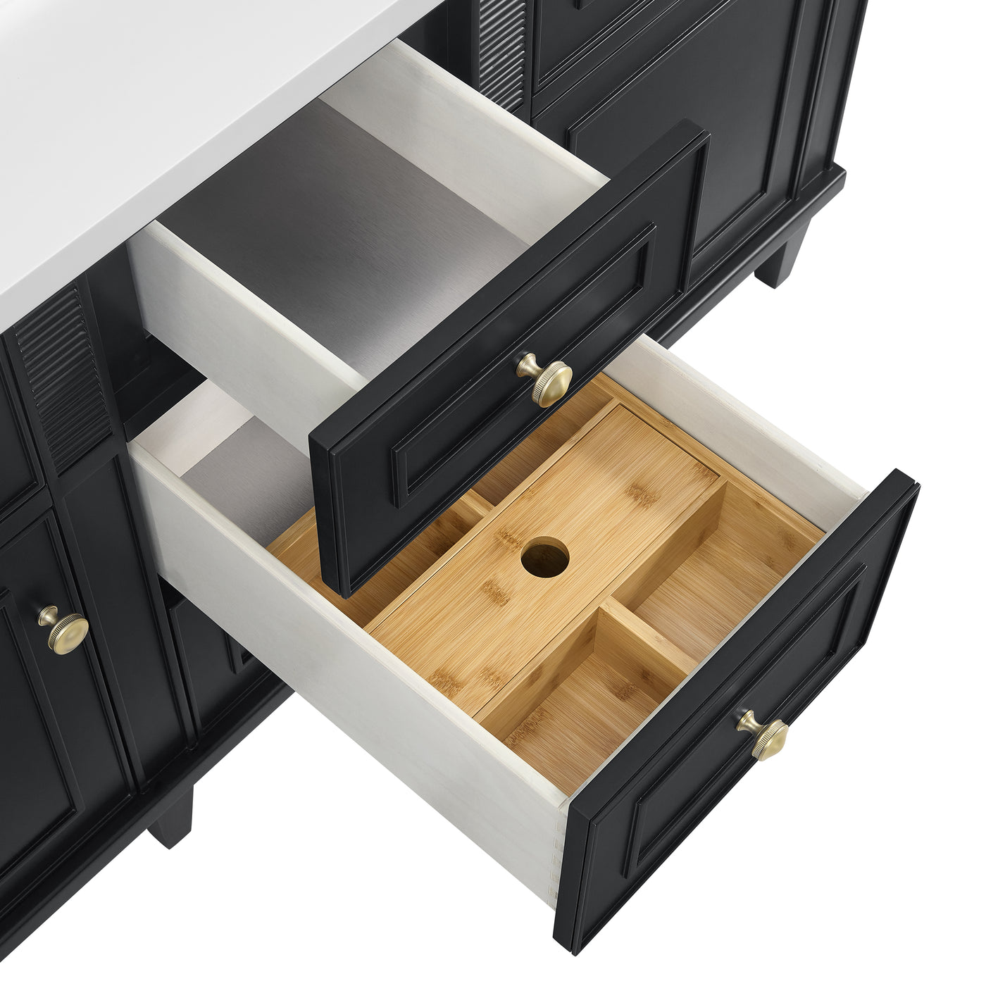 James Martin Lorelai 60" Double Bathroom Vanity, Black Onyx, view 26