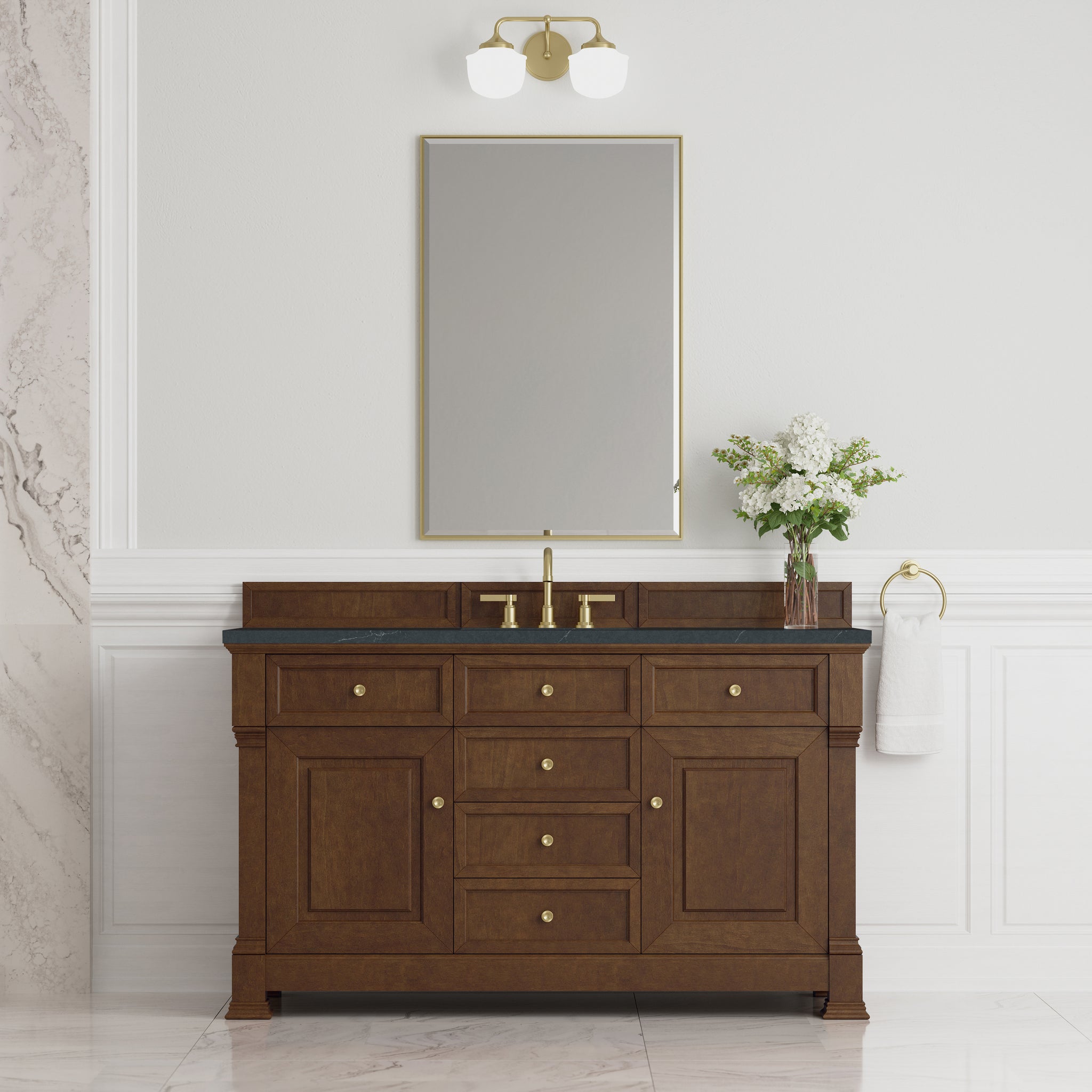 James Martin Brookfield 60" Single Bathroom Vanity, Honey Oak, view 24