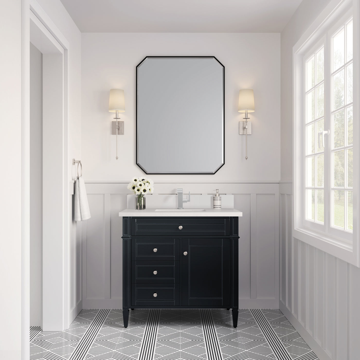 James Martin Brittany 36" Single Bathroom Vanity, Black Onyx, view 31