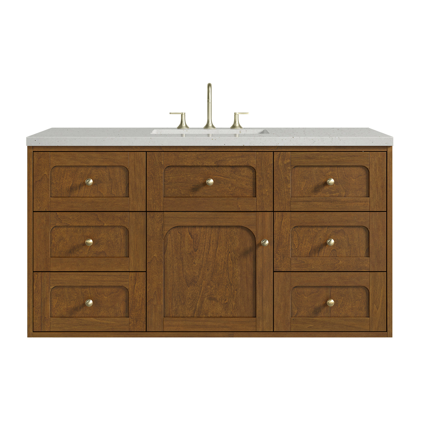 James Martin Laurent 48" Dual Mount Single Bathroom Vanity, Honey Oak, view 34
