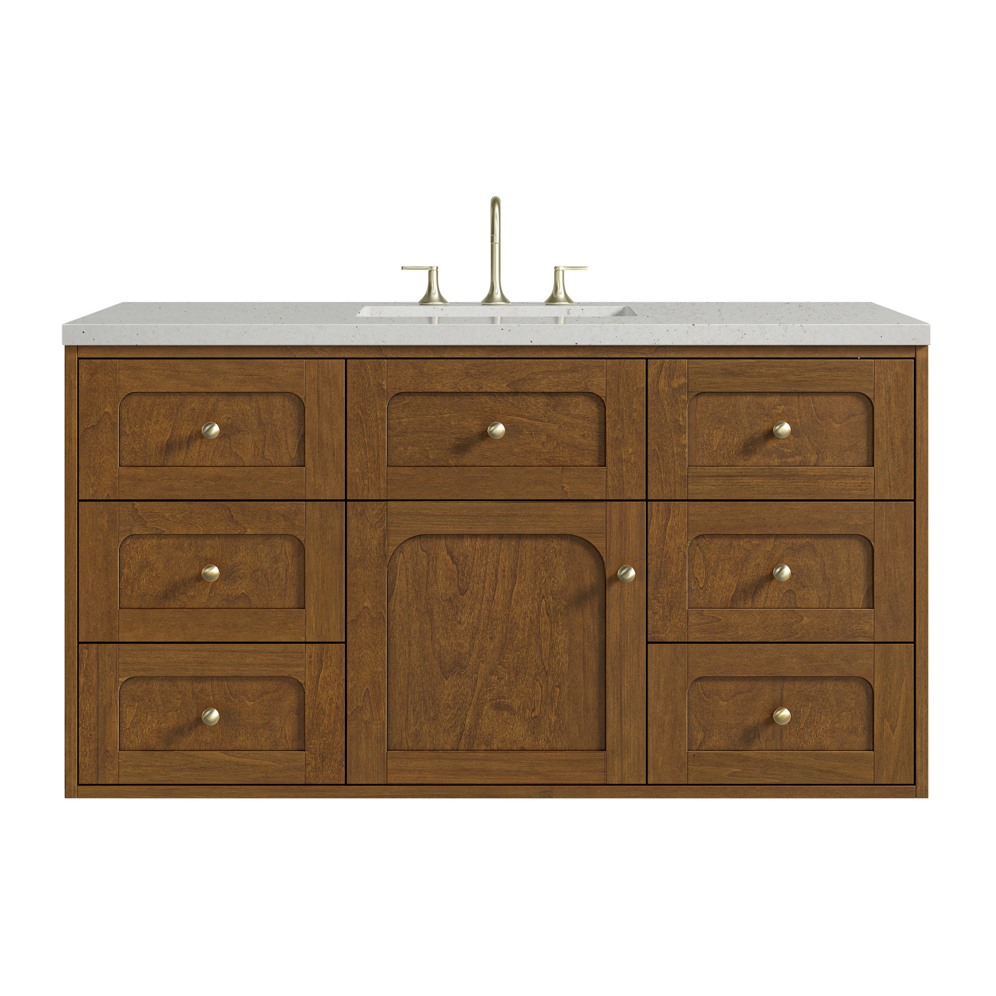 James Martin Laurent 48" Dual Mount Single Bathroom Vanity, Honey Oak, view 34