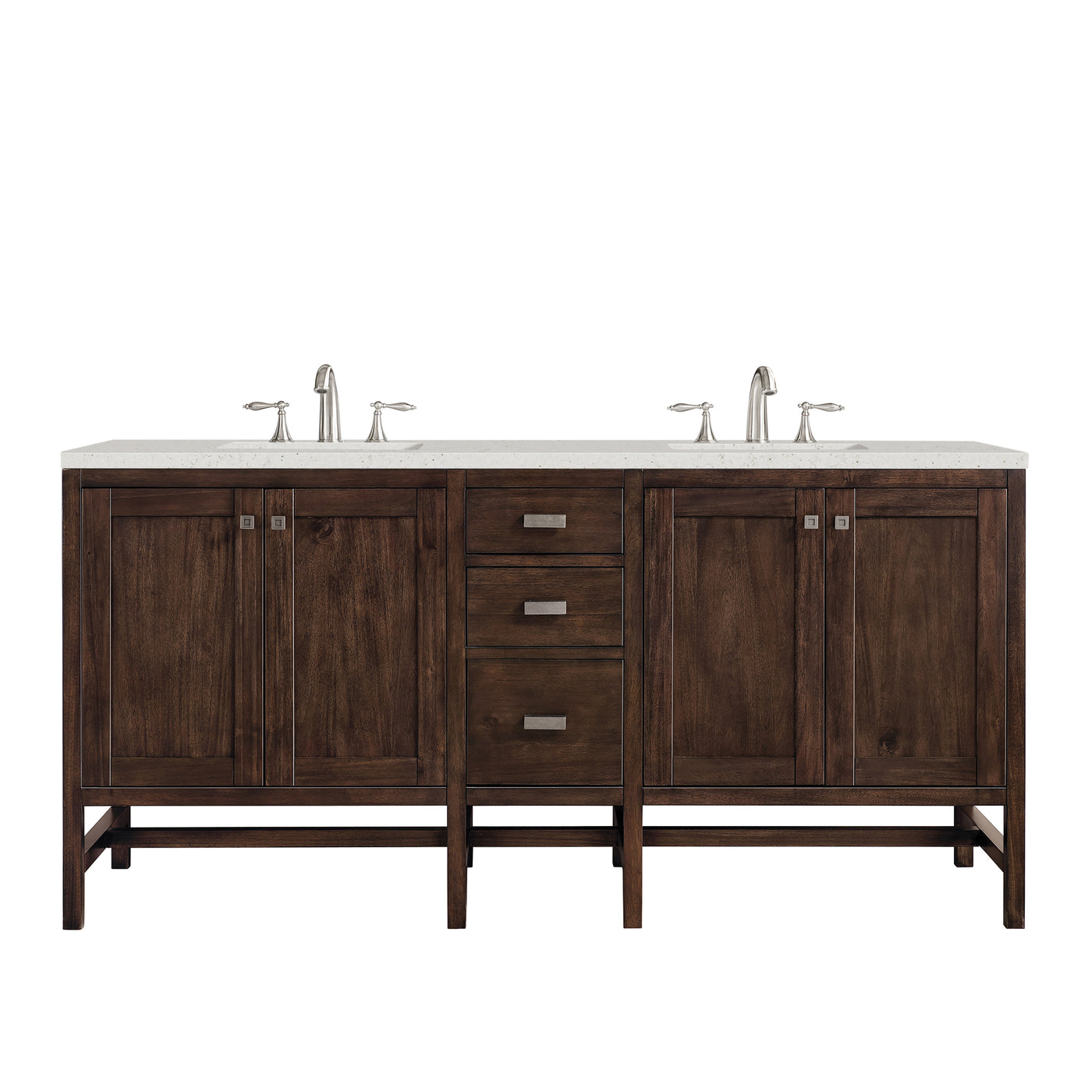 James Martin Addison 72" Double Bathroom Vanity, Mid-Century Acacia, view 16