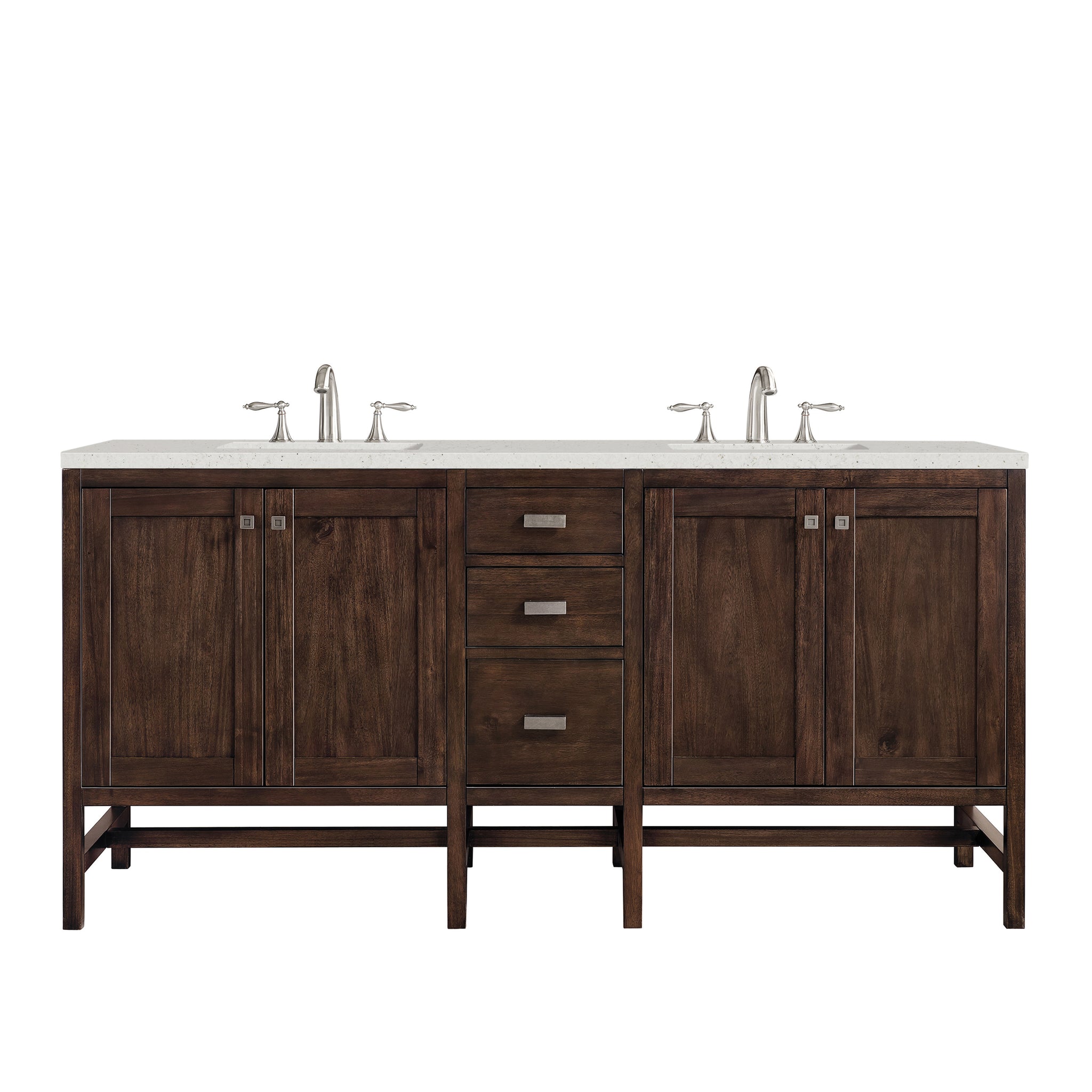 James Martin Addison 72" Double Bathroom Vanity, Mid-Century Acacia, view 16