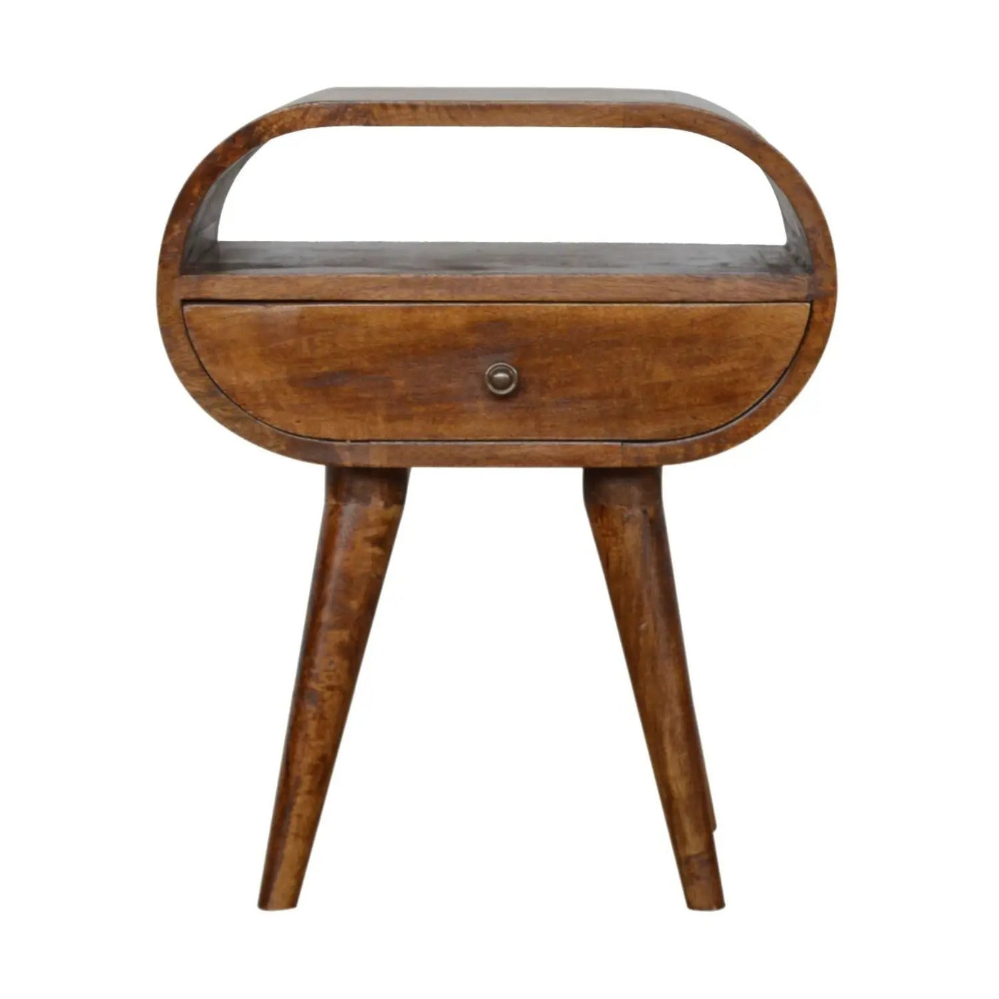 Circular Open Bedside Nightstand by Unique Piece Furniture