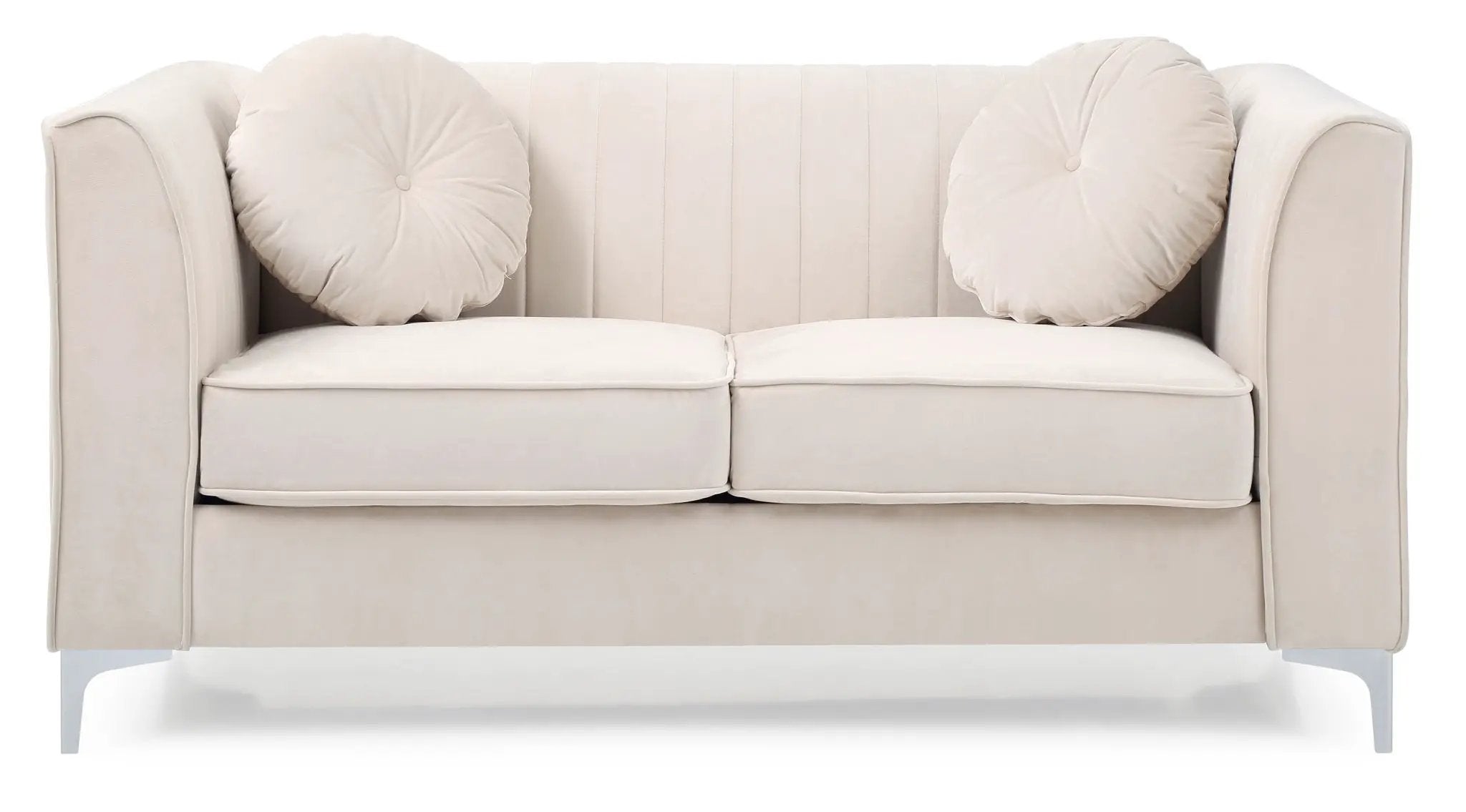 Glam Styled Micro Suede Loveseat by HouseOfZazla