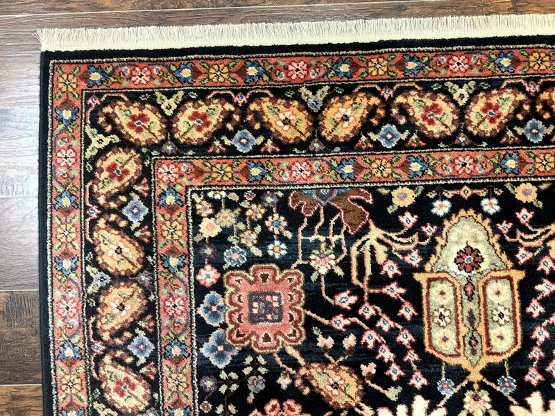 Karastan Rug 5.9 x 8.6, Chahar Mahal #604, Wool Vintage Discontinued Karastan Carpet by Jewel Rugs