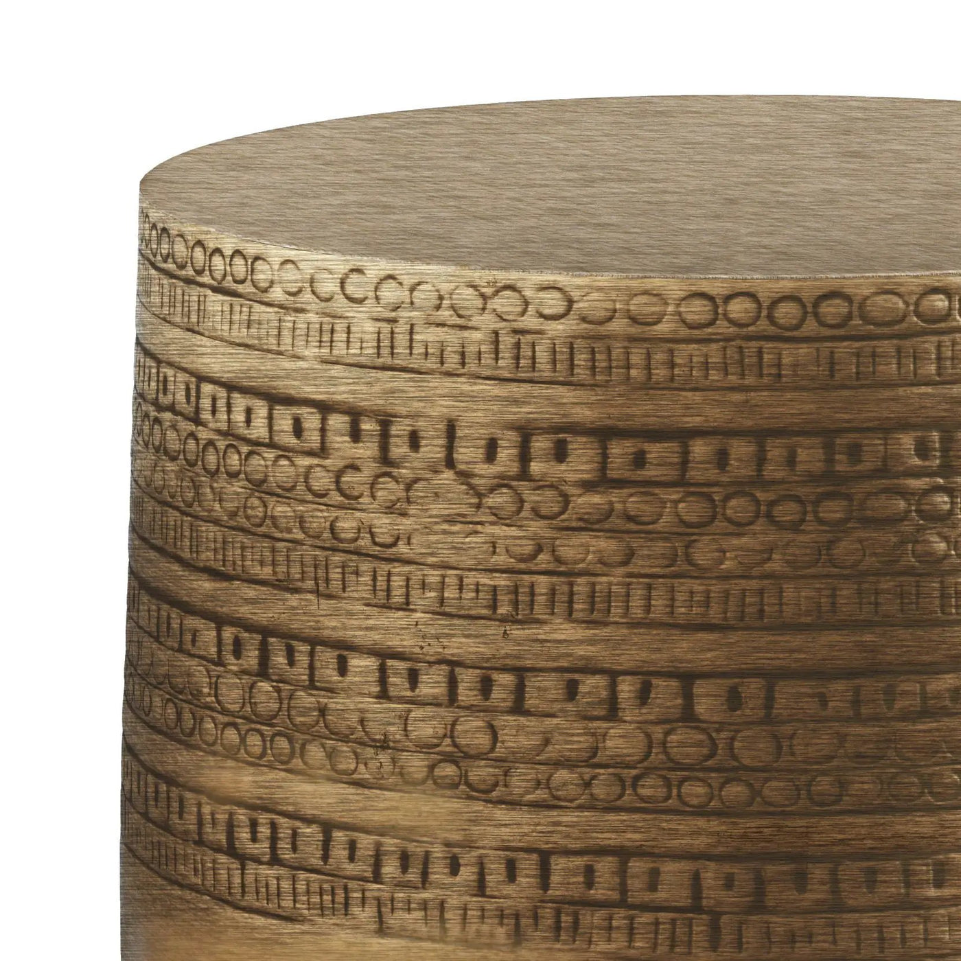 Johnsen - Handcrafted Large Metal Accent Table by HouseOfZazla