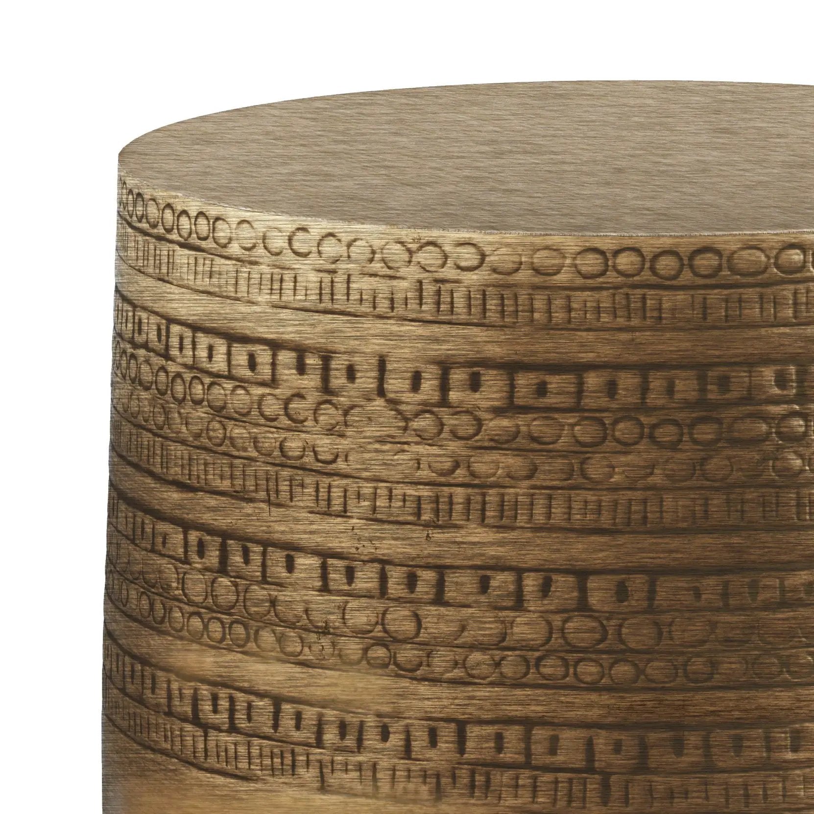 Johnsen - Handcrafted Large Metal Accent Table by Unique Piece Furniture