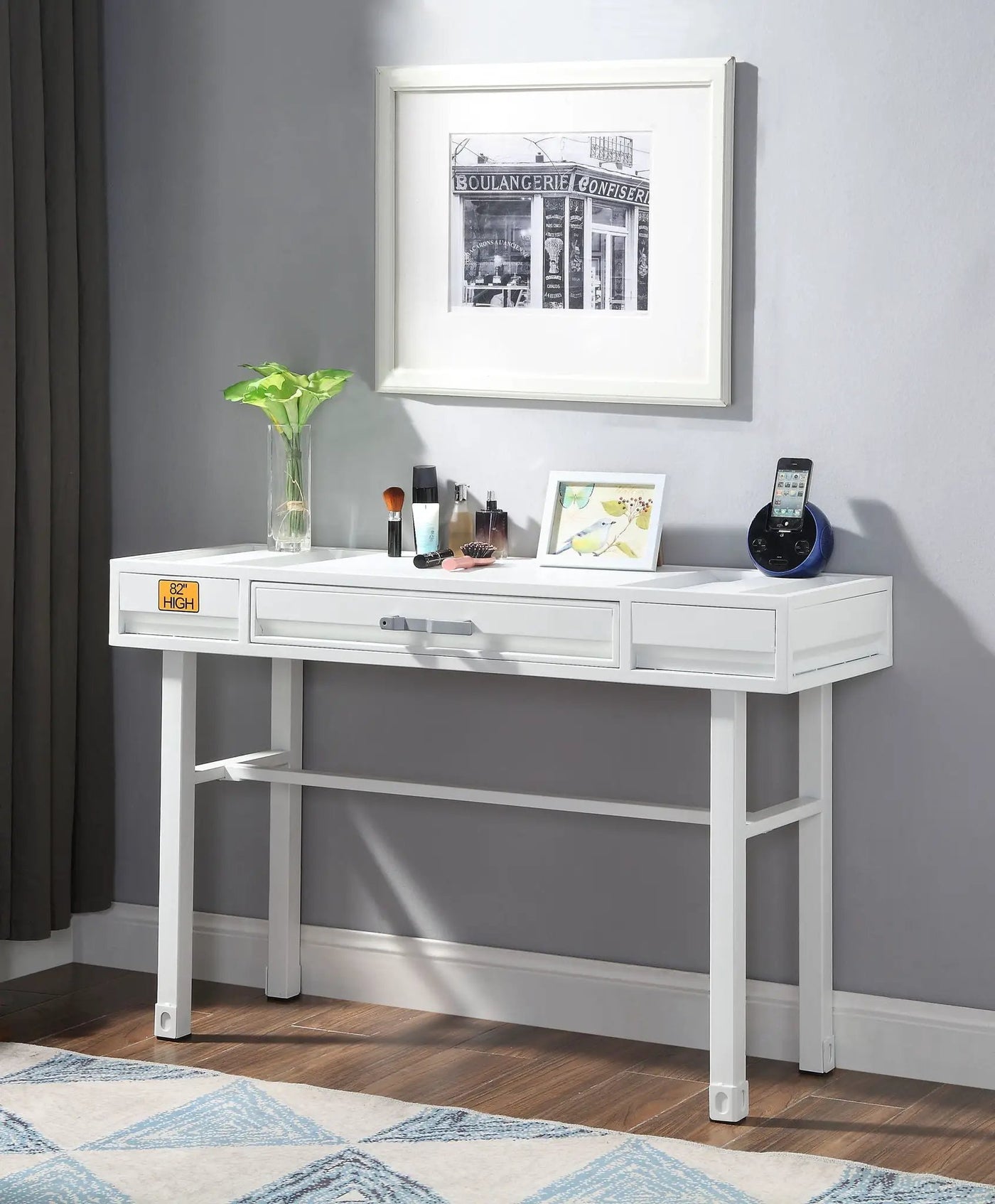 Cargo Vanity Desk With Functional Storage by HouseOfZazla