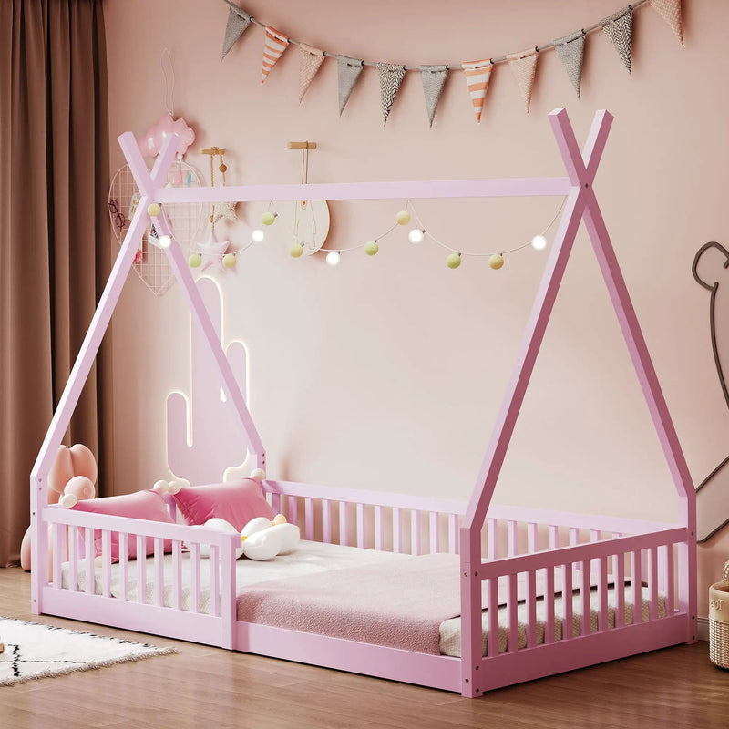 House Shaped Design Bed With Fence by Unique Piece Furniture