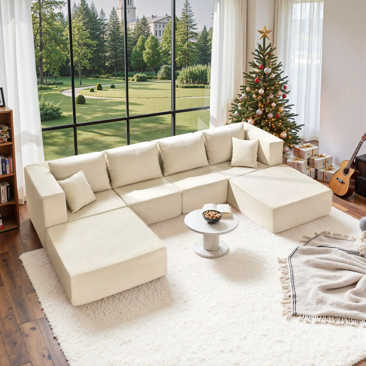 140" Modular Sectional Sofa Bed by HouseOfZazla