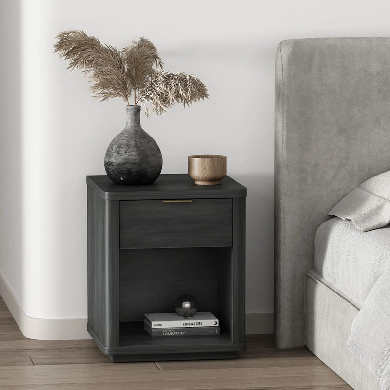 Evelyn - Nightstand With 1 Drawer And Open Shelf by HouseOfZazla