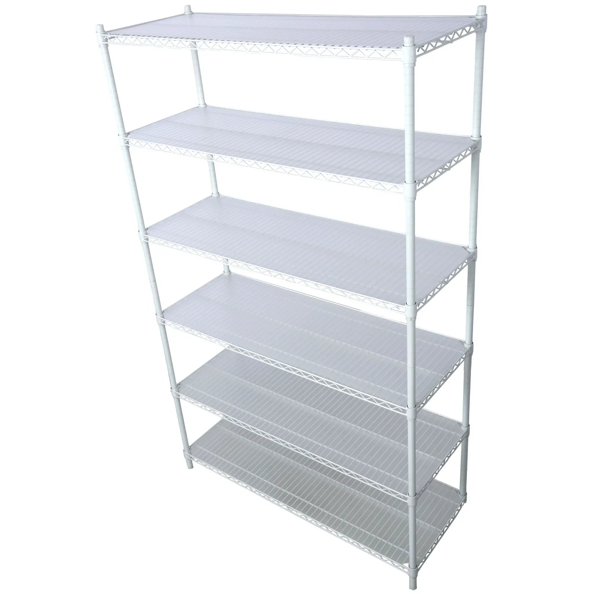6 Tier 6000Lbs Capacity Nsf Metal Shelf Wire Shelving Unit, Heavy Duty Adjustable Storage Rack With Wheels & Shelf Liners For Commercial Grade Utility Steel Storage Rack by HouseOfZazla