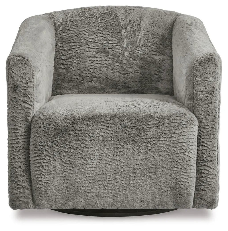 Bramner - Swivel Accent Chair - Charcoal by Unique Piece Furniture