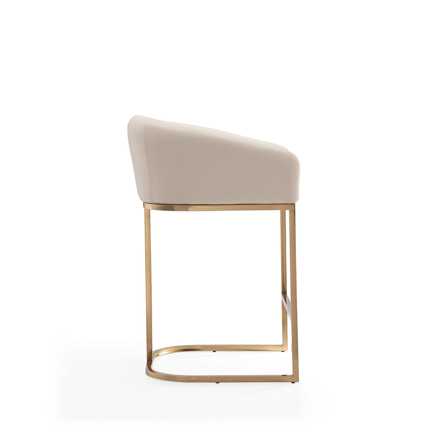 Mid-Century Modern Stool With Steel Base by HouseOfZazla