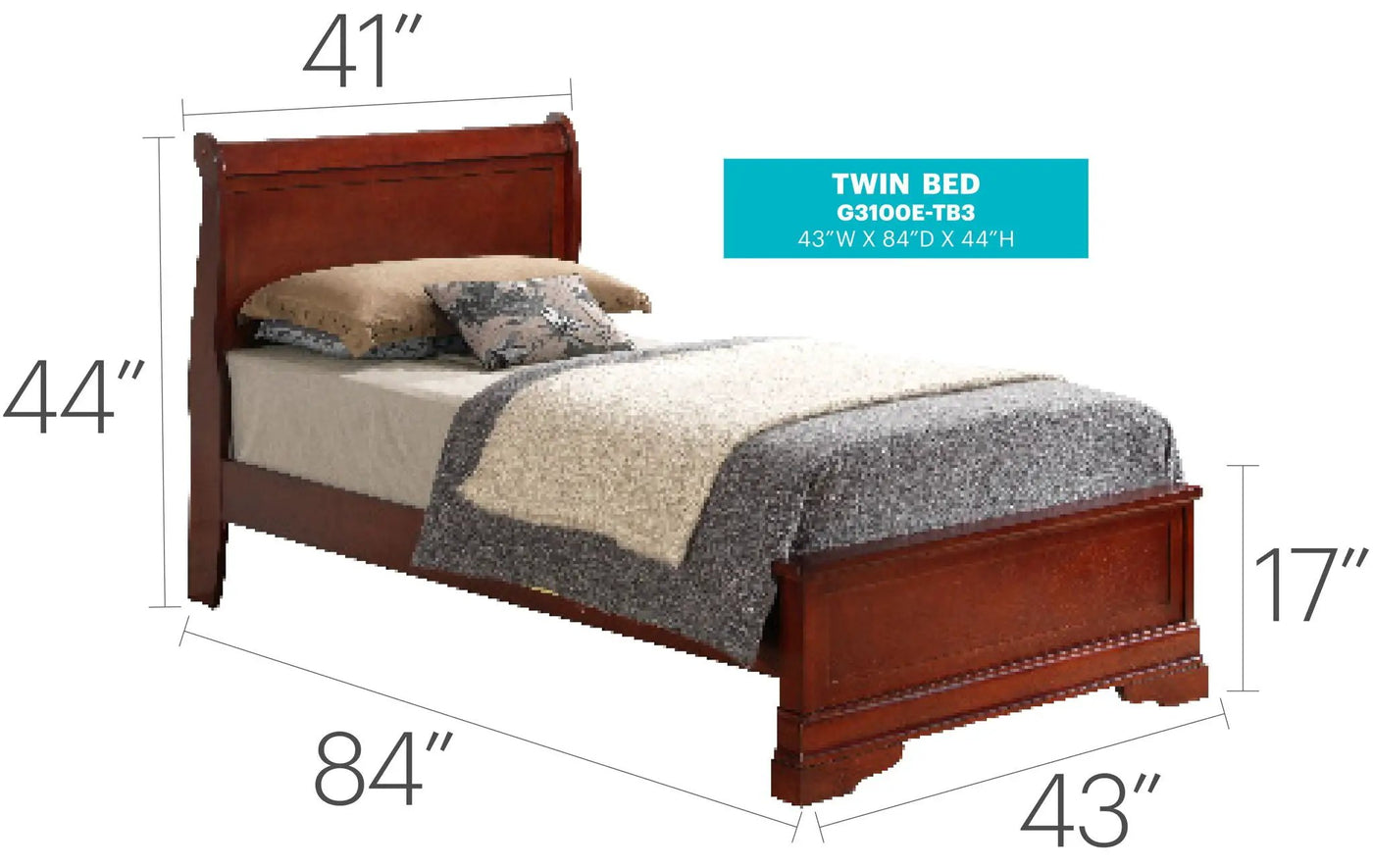 Sleigh Bed With Low Footboard by HouseOfZazla