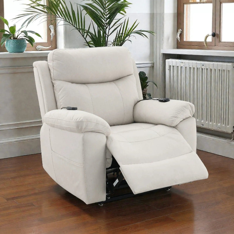 Chriki - Power Motion Recliner & Lift Heating Massage Chair - Beige by Unique Piece Furniture