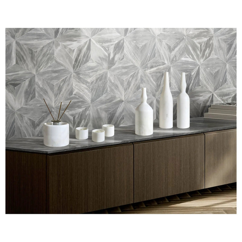 7 Pieces Luxury Natural Marble Living Room Accessories Set by HouseOfZazla